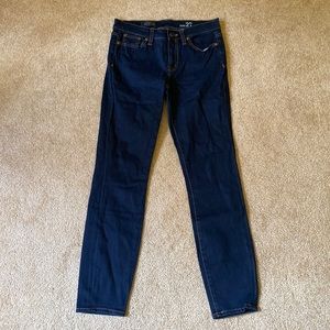 J. Crew toothpick 27 jeans skinny J stretch